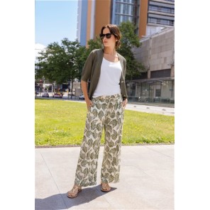 Blue Seven Broek blad print 186205